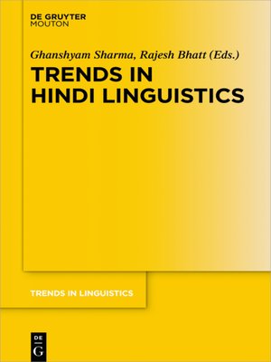 cover image of Trends in Hindi Linguistics